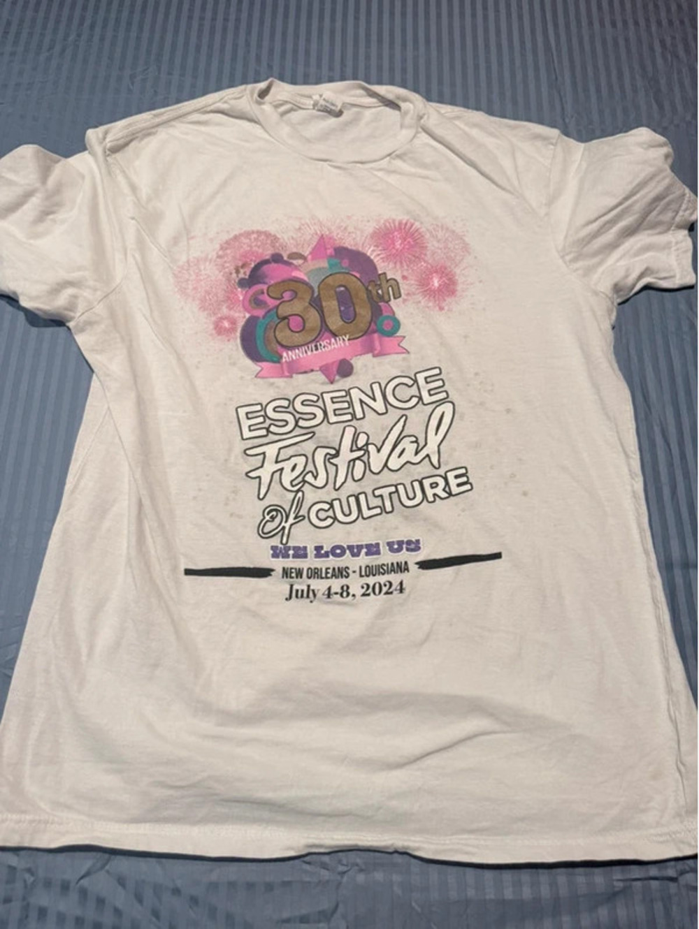 Essence Festival 2024 30th Anniversary T-Shirt Size Medium 1514